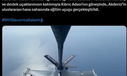 Türk Hava Kuvvetleri, Kıbrıs’ın güneyinde eğitim uçuşu gerçekleştirdi