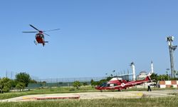 Ambulans helikopterler rahatsızlanan hamile kadın için havalandı