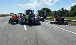 Anadolu Otoyolu'nun Bolu kesiminde 3 kişinin yaralandığı kaza ulaşımı aksattı