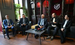 KKTC Milli Eğitim Bakanı Çavuşoğlu, Trabzon'da gazetecilerle bir araya geldi