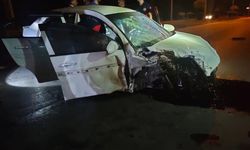 Tokat'ta aydınlatma direğine çarpan otomobildeki 3 kişi yaralandı