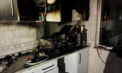 Zonguldak'ta ocakta unutulan yemek nedeniyle çıkan yangın söndürüldü