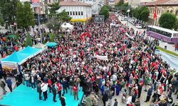 Çorum’da büyük protesto: Binlerce kişi Filistin için meydanda!