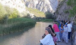 Çorum'un gizli cenneti İncesu Kanyonu, bayram tatilinde turist akınına uğradı!