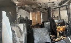Fatsa'da çıkan yangında 3 katlı apartman zarar gördü