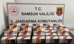 Samsun'da 6 bin 800 bandrolsüz makaron ele geçirildi