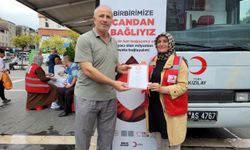 Samsun'da imam Hüseyin Yılmaz, 13. kez kan bağışı yaptı