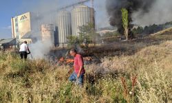 Sanayi Sitesi'nde yangın: Esnafın hızlı müdahalesi felaketi önledi