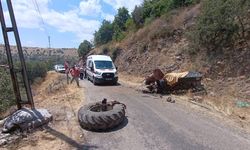 Çorum'da korkunç kaza! Traktör 30 metreden şarampole uçtu: 1 ölü