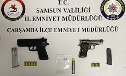 Samsun'da silah ve uyuşturucu operasyonunda 3 zanlı yakalandı