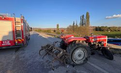 Çorum'da korkunç kaza: Traktör sürücüsü yaşamını yitirdi, 4 yaralı