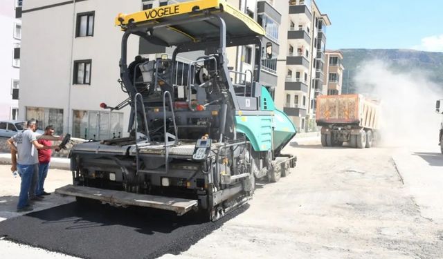 Amasya Belediyesinin asfalt çalışmaları sürüyor