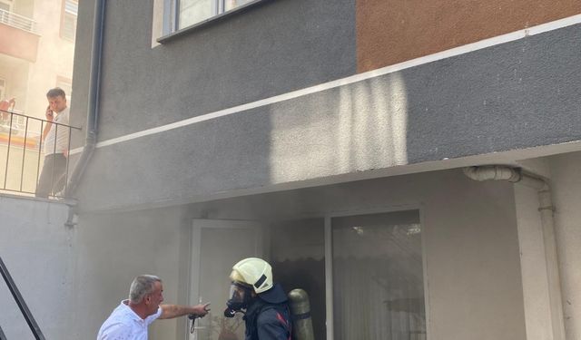 Ordu'da ev yangınında 2 çocuk dumandan etkilendi