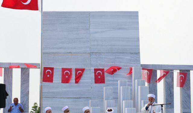 Trabzon'da yeniden düzenlenen Harmantepe Şehitliği açıldı