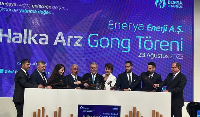 Borsa İstanbul'da gong Enerya için çaldı