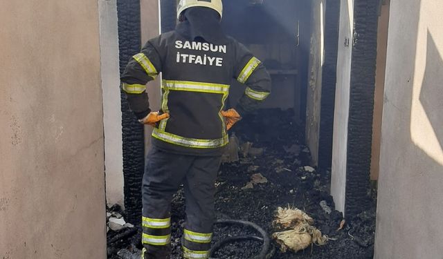 Samsun'da evde çıkan yangında 85 yaşındaki kadın öldü