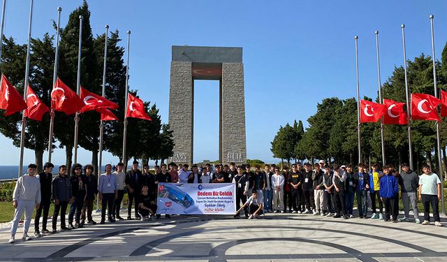 Çorumlu gençlerden Çanakkale'ye tarihi yolculuk!