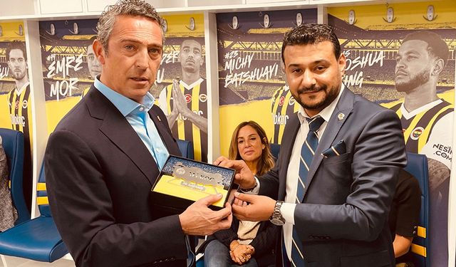 Çorumlu minik taraftardan Fenerbahçe Başkanı Ali Koç'un gözleri dolduran hediye