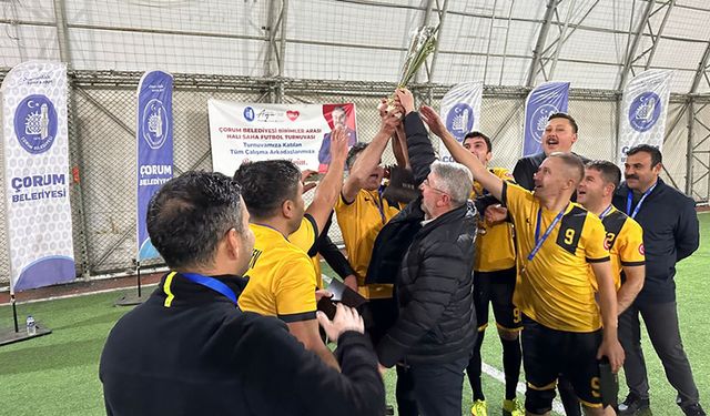 Çorum'da futbol coşkusu: Birimler Arası Turnuva Şampiyonu belli oldu!