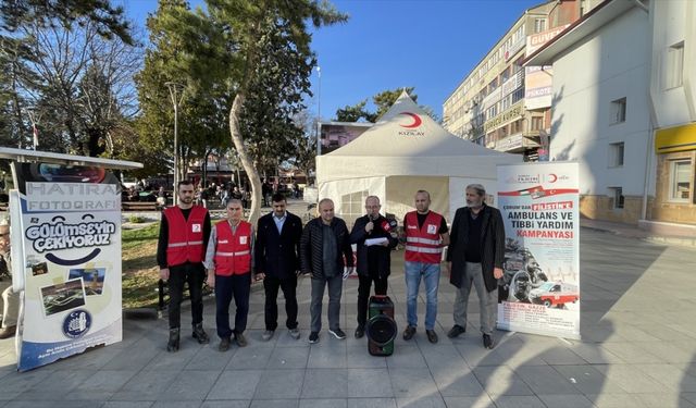 Çorum Filistin Platformundan "Gazze için ambulans ve tıbbi yardım" kampanyası