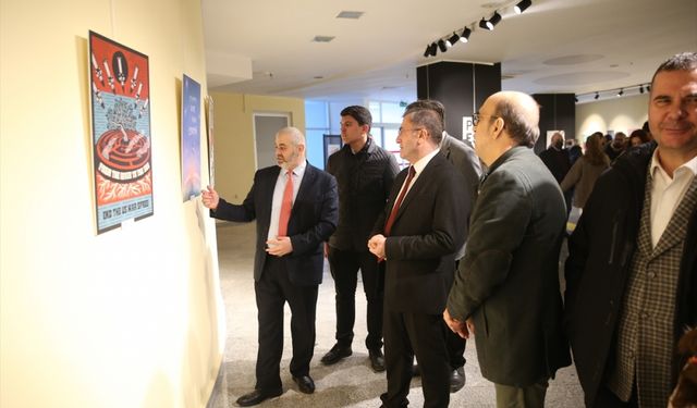 Kastamonu'da "Filistin Uluslararası Afiş ve Baskı Sergisi" açıldı