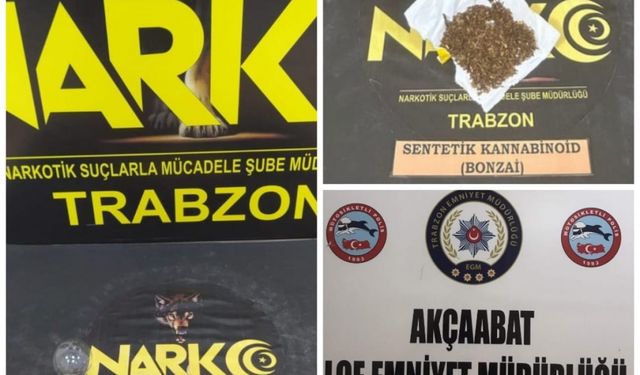 Trabzon'da uyuşturucu operasyonunda 12 kişi yakalandı