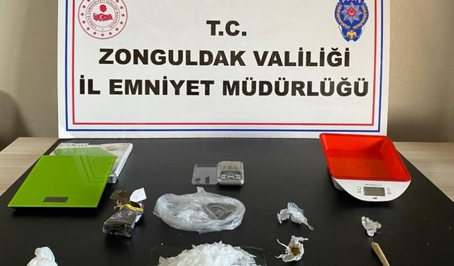 Zonguldak'ta uyuşturucu operasyonunda yakalanan 4 zanlı tutuklandı