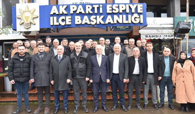 AK Parti Giresun Milletvekilleri Elmas ve Temür, Espiye'yi ziyaret etti