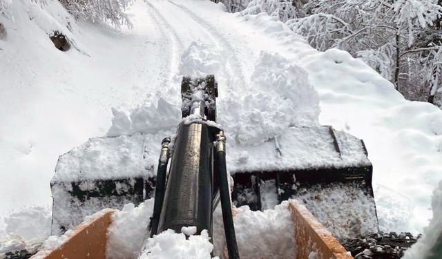 Artvin'de kar ve heyelan nedeniyle 40 köy yolu ulaşıma kapandı