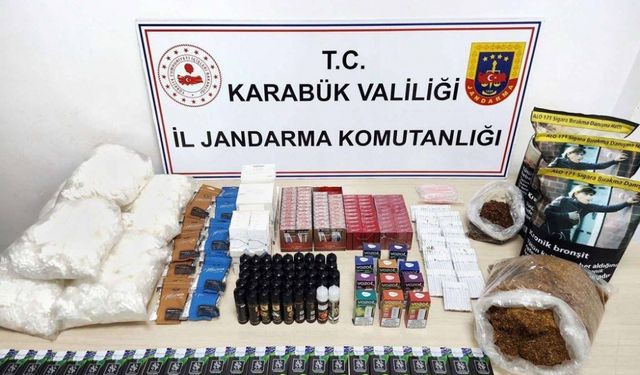 Karabük'te kaçakçılık operasyonunda 2 şüpheli gözaltına alındı