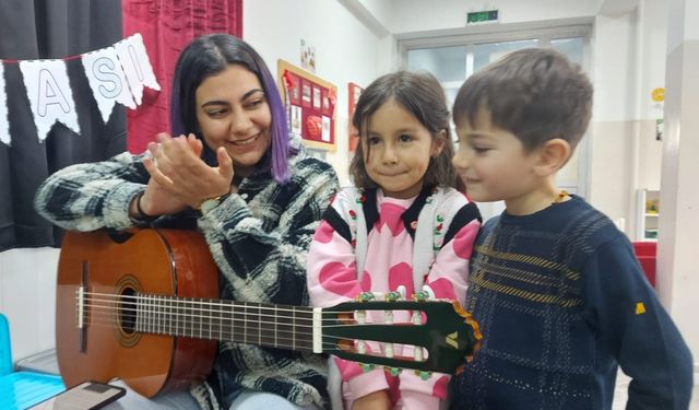 Kıbrıscık'ta müziğe yatkın öğrenciler yetenek testiyle keşfediliyor