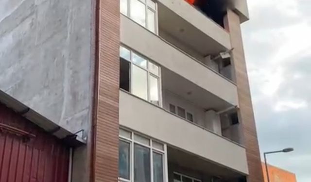 Trabzon'da inşaat halindeki dairede çıkan yangın söndürüldü