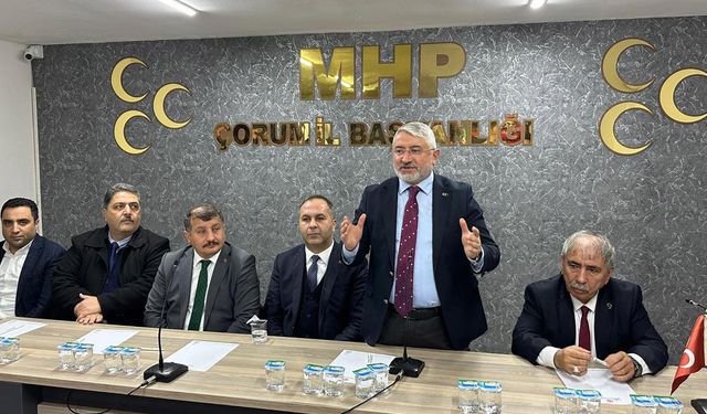 Çorum'un geleceği için el ele: Belediye Başkan adayı Aşgın'dan MHP'ye ziyeret