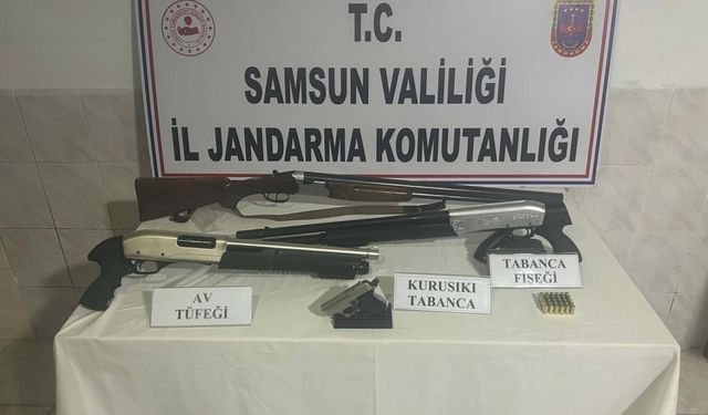 Samsun’da kaçak silah operasyonunda 1 kişi yakalandı