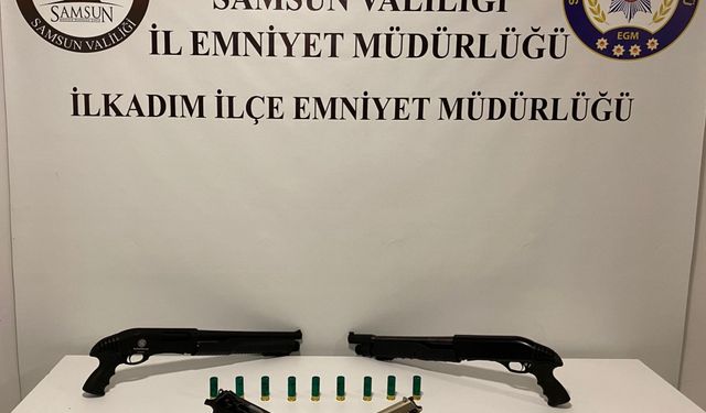 Samsun'da silah kaçakçılığı operasyonunda 4 zanlı yakalandı