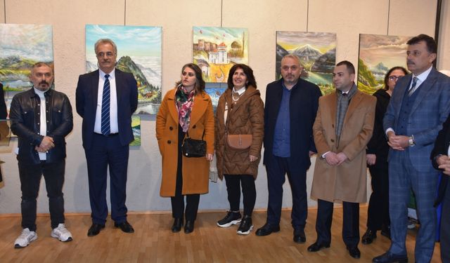 Trabzon'da "Doğa Hikayeleri" adlı resim sergisi açıldı