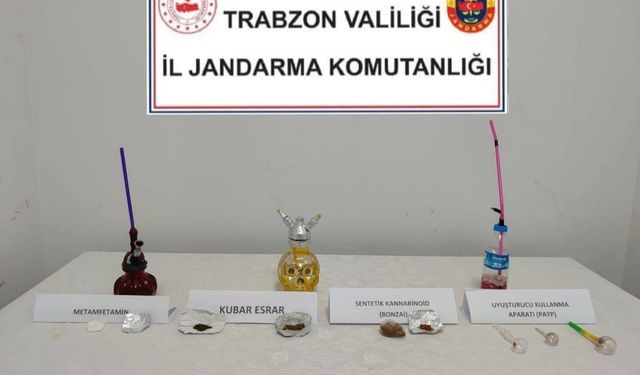 Trabzon'daki uyuşturucu operasyonunda 1 kişi gözaltına alındı