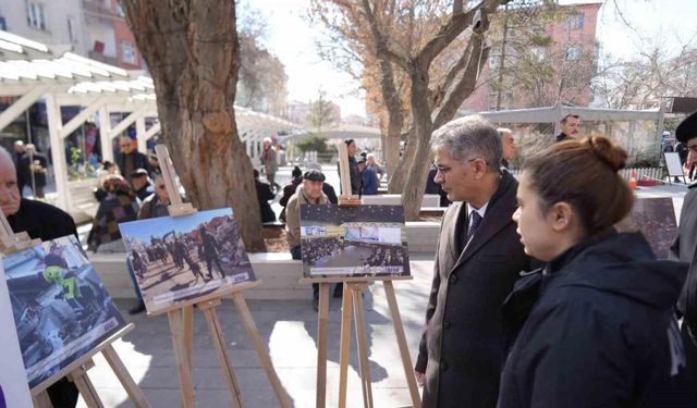 Niğde’de AFAD tarafından 6 Şubat depremi konulu fotoğraf sergisi açıldı