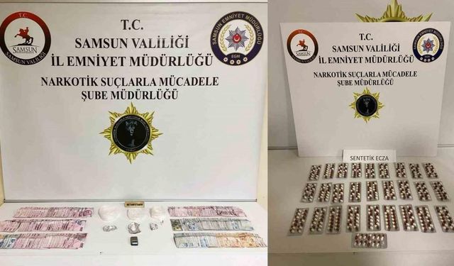 Samsun’da uyuşturucu uygulaması: 25 kişi yakalandı