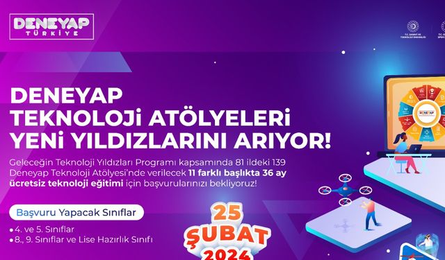 Türkiye'nin geleceği bu atölyelerde şekilleniyor: Deneyap Teknoloji Atölyeleri için başvurular başladı