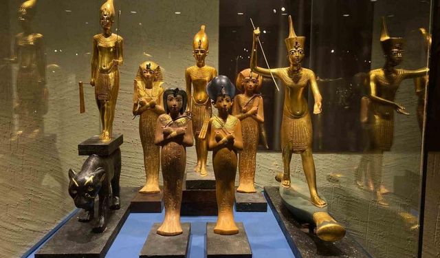 Firavunun hazinelerinin replikaları Ankara’da açılan sergide beğeniye sunuldu