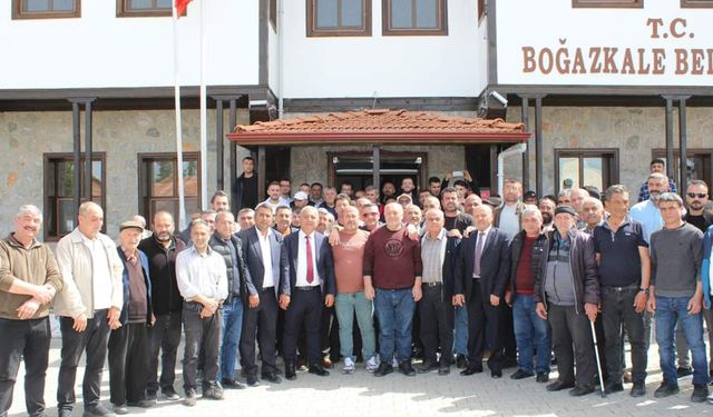 Hititlerin başkenti Boğazkale Belediyesi'nde yeni başkan Adem Özel görevine başladı