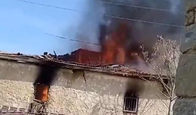 Sungurlu’da yangın faciası: Ev alev alev yandı
