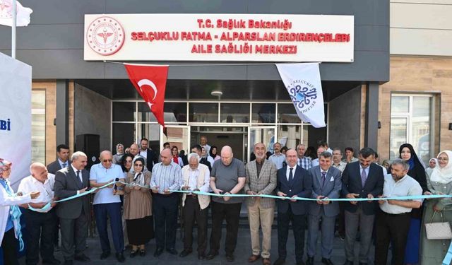 Fatma-Alparslan Erdirençelebi Aile Sağlığı Merkezi’nin resmi açılışı yapıldı