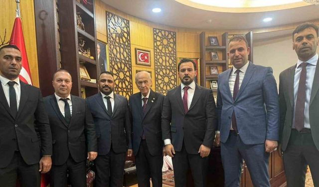 MHP Genel Başkanı Bahçeli Suriye Türkmen heyetini kabul etti