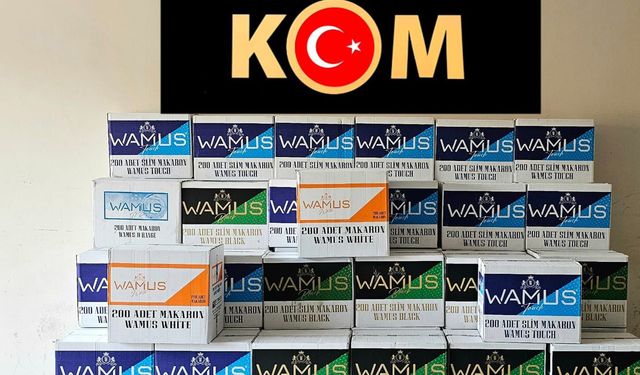 Çorum'da büyük operasyon: 1 milyon kaçak sigara ele geçirildi