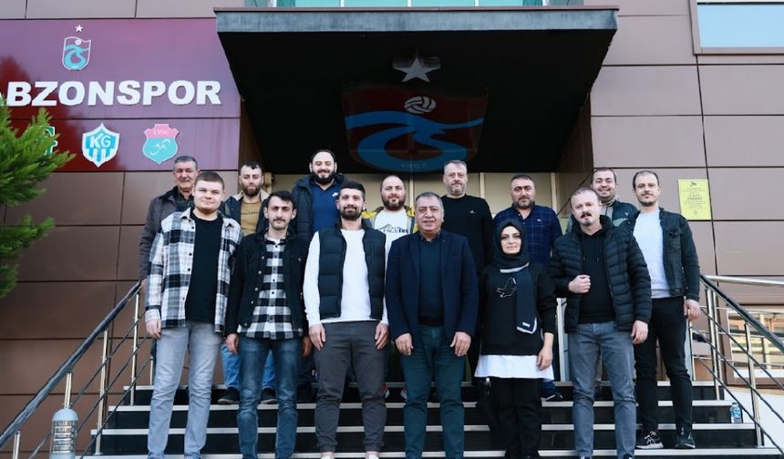 Trabzon İşitme Engelliler Spor Kulübü yöneticilerinden Trabzonspor'a ziyaret