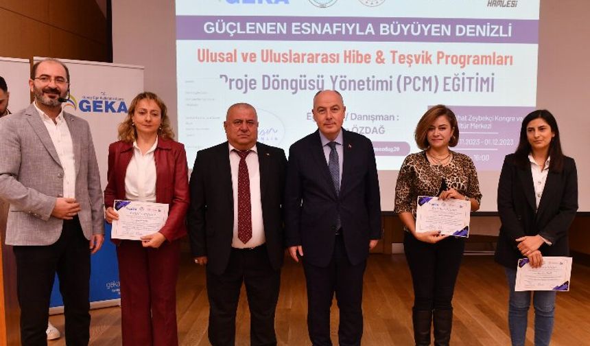 'Güçlenen esnafıyla büyüyen Denizli' projesi sertifikalandırdı