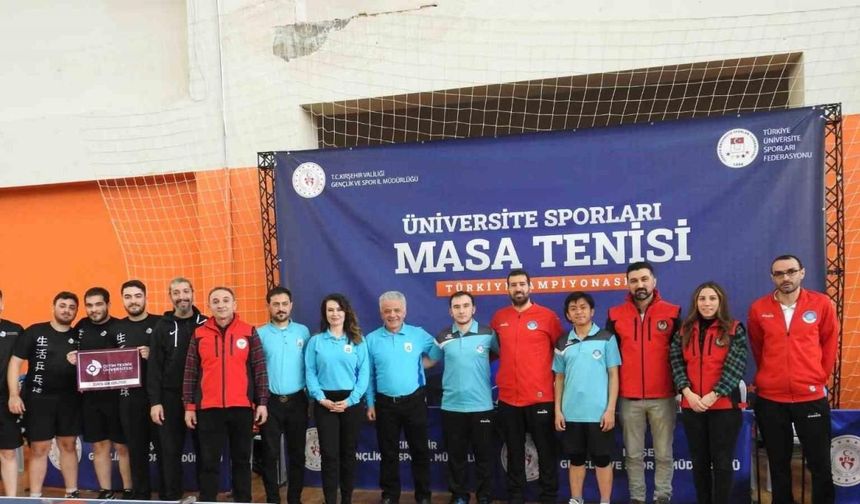 Üniversite Sporları Masa Tenisi Türkiye Şampiyonası Kırşehir’de başladı