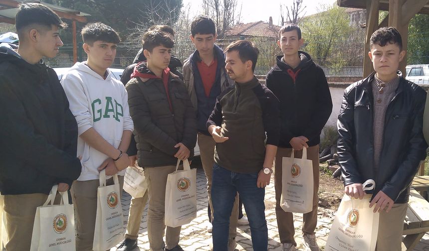 Osmancık’ta Tarım Bölümü öğrencileri ormancılık faaliyetlerini yerinde öğrendi